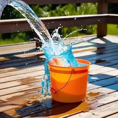 Overflowing bucket